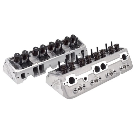 Edelbrock CYLINDER HEAD, E-STREET, SB CHEVROLET 64CC (COMPLETE, PAIR) 5089